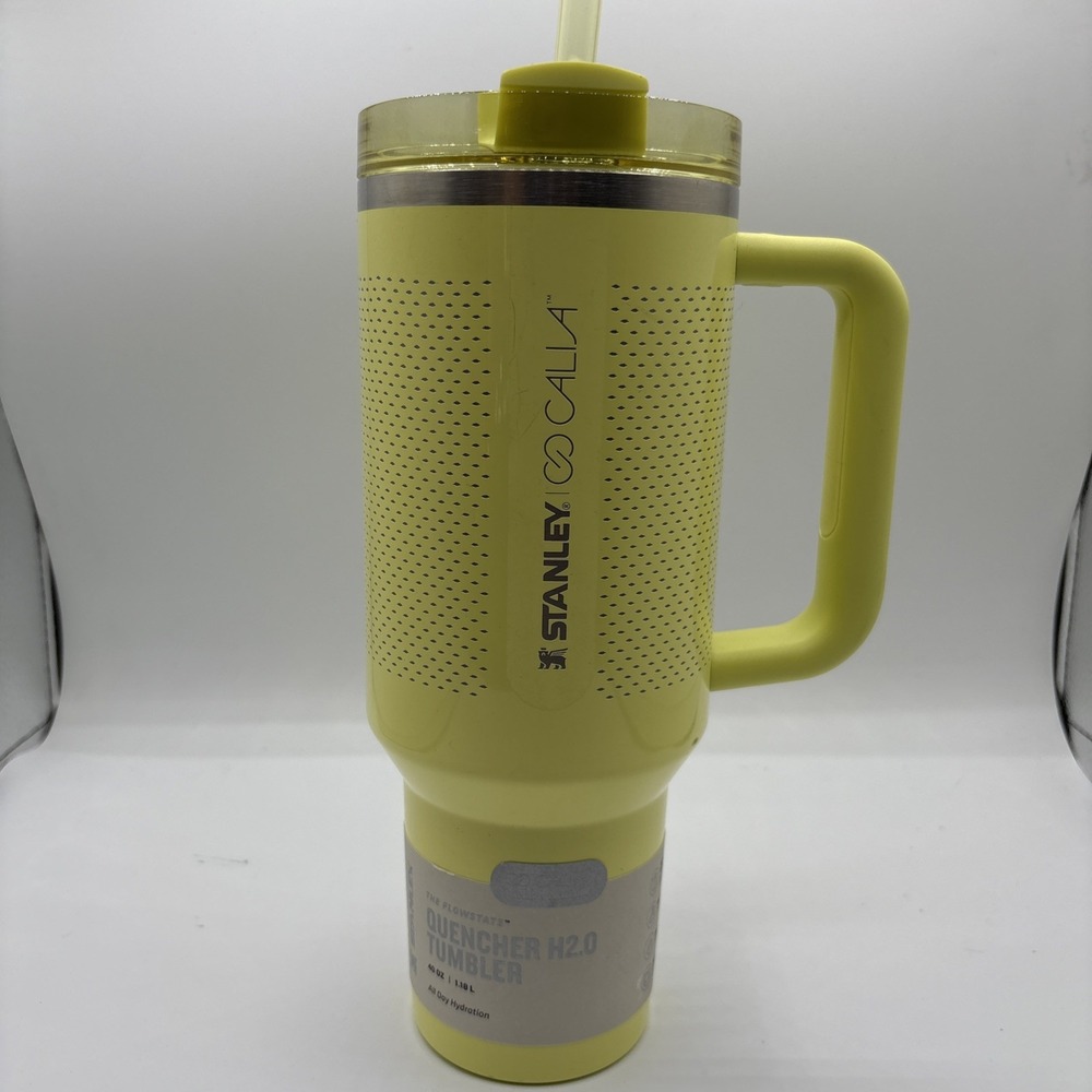 Stanley X CALIA 30 oz. Quencher H2.0 FlowState‎ Tumbler Pale Green-EXCLUSIVE New